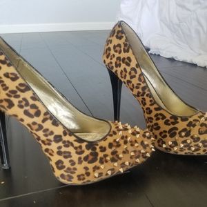 Express Leopard Heels